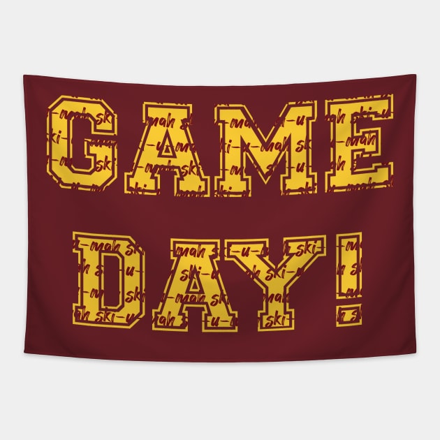 Game Day Minnesota Tapestry by Parkeit