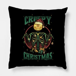 Creepy Christmas Pillow