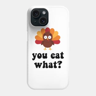 Vegan Thanksgiving Cute Vegetarian Turkey Phone Case