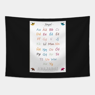 My alphabet in Wolof - poster for children Tapestry