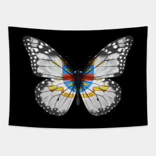 St Barts Flag  Butterfly - Gift for St Barts From Saint Barthelemy Tapestry