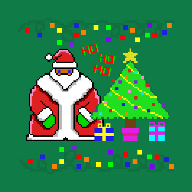 Santa Claus Ho Ho Ho by RD Doodles