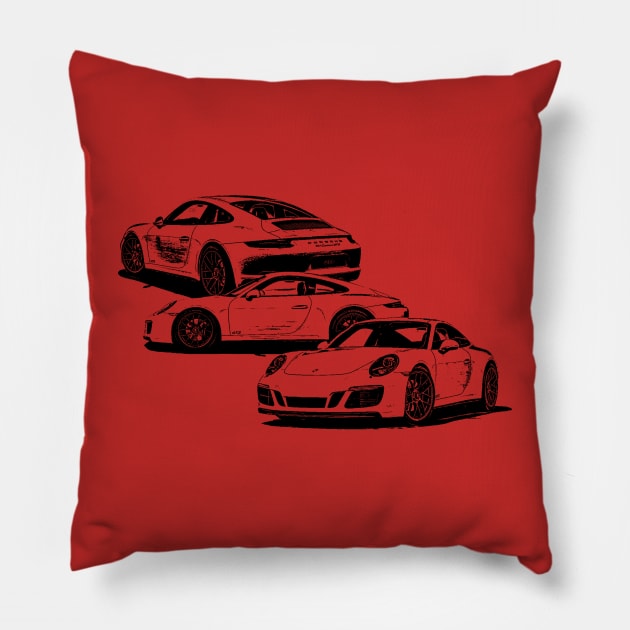 Porsche 911 Pillow by Mollie