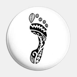 Maori footprint Pin