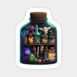 Bottled Magic - Wizard & Witch Series Magnet