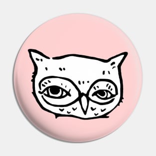 Shy Owl Pin