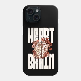 Right balance between head and heart, vintage style Phone Case