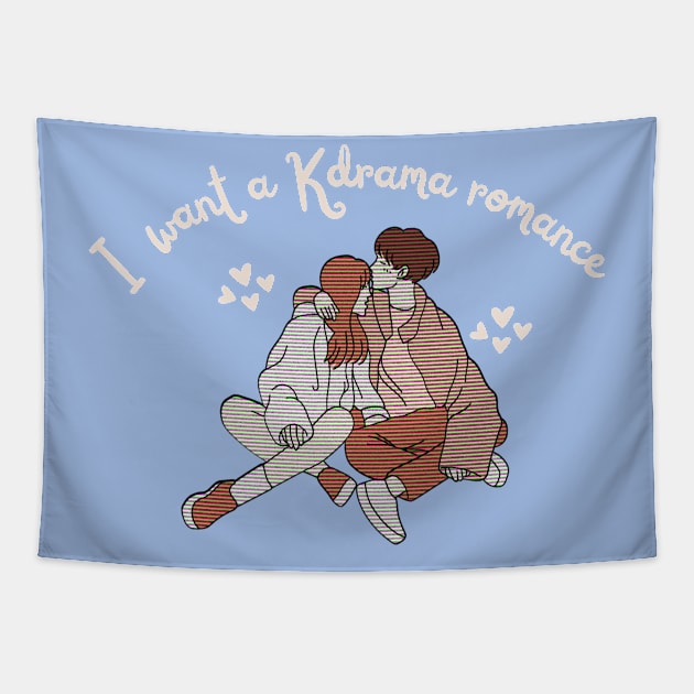 KDrama I Want a K-Drama Romance Tapestry by MalibuSun