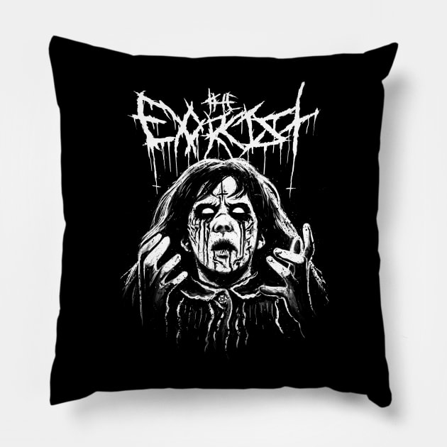 Black Metal Exorcist Pillow by Samhain1992