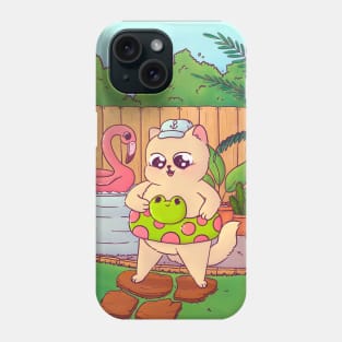 Pool Party Cat Phone Case