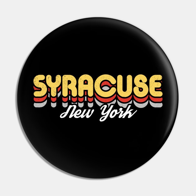 Retro Syracuse Pin by rojakdesigns