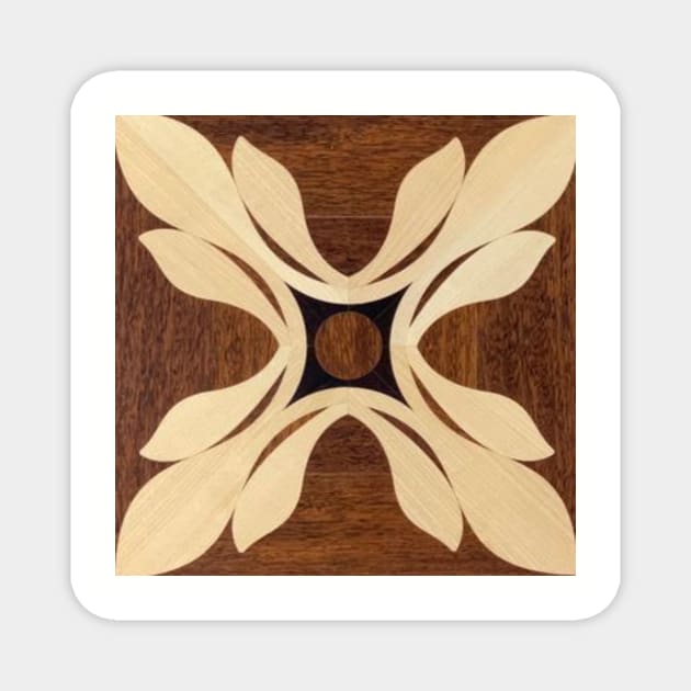 pattern, wood ornament, wood decor Magnet by Celeona