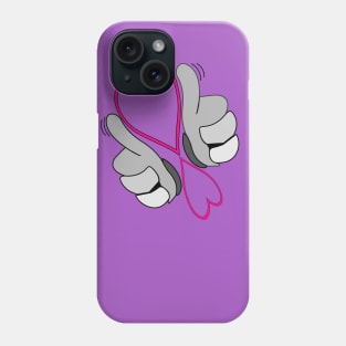 finger heart shirt Phone Case