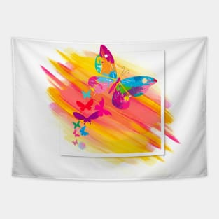 Graphic Design Multi Butterfly Tapestry