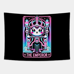 The Emperor Tarot Card Kawaii Cute Pastel Goth Tapestry