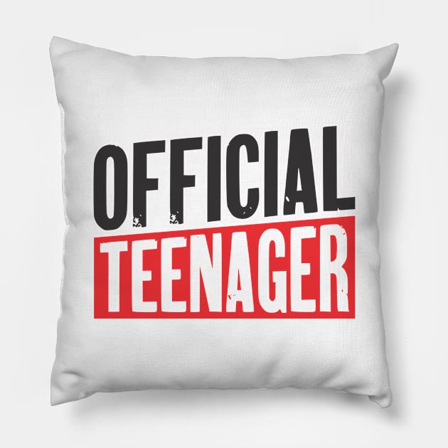 13th Birthday Official Teenager Gift v2 Pillow by ricardotito