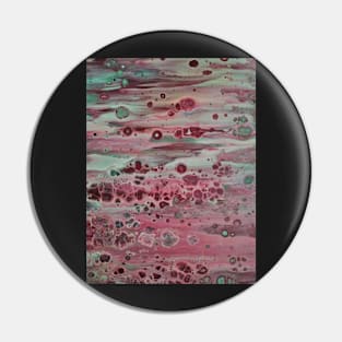 Alien Landscape Pink and Grey Pin