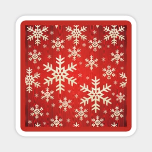 Snow Flakes Pattern Magnet