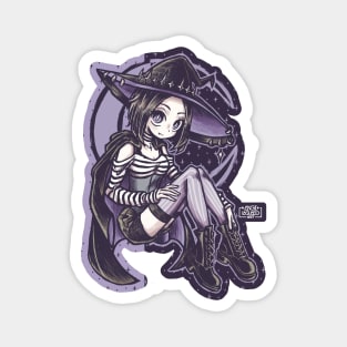 gothic witch for halloween Magnet