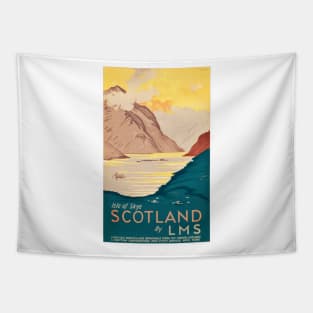 Vintage Travel Poster - Isle of Skye, Scotland Tapestry