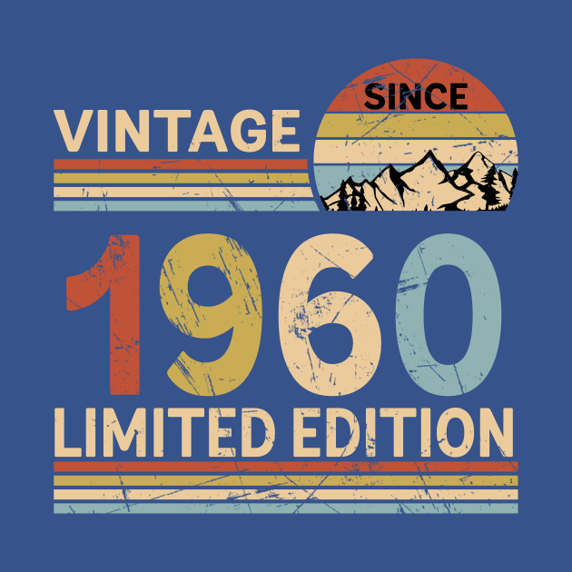 Vintage Since 1960 Limited Edition 63rd Birthday Gift Vintage Men's by Schoenberger Willard