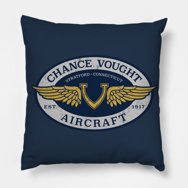 Vought Aircraft Logo Pillow by 909 Apparel