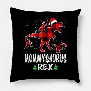 Mommy T Rex Matching Family Christmas Dinosaur Shirt Pillow