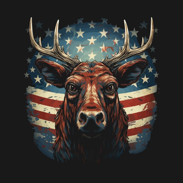 Patriotic Moose by JH Mart