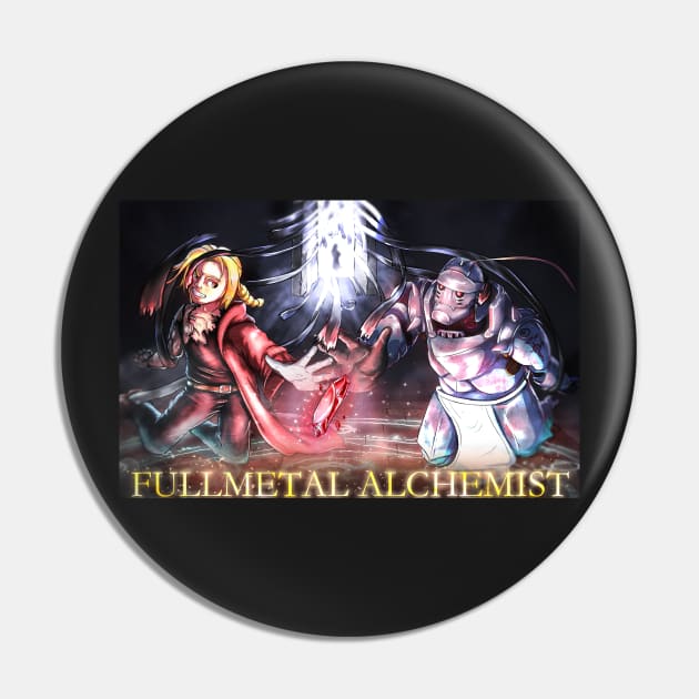 Fullmetal Alchemist Poster (Edward and Alphonse Only) (With Title) Pin by Arcanekeyblade5