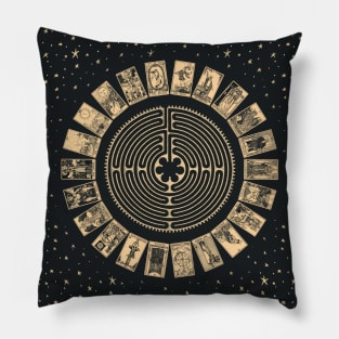 Labyrinth and Tarot Wheel Pillow