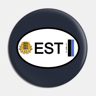 Estonia car country code Pin