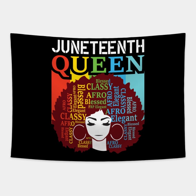 Juneteenth Is My Independence Juneteenth Day Black Women Tapestry by amramna