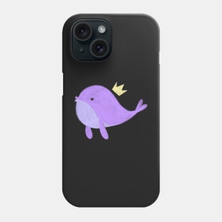 BTS purple whale Phone Case