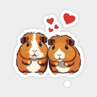 two cute guinea pigs Magnet