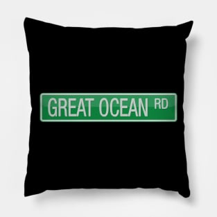 Great Ocean Road Street Sign Pillow