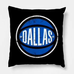 Dallas Retro Ball - Black Pillow