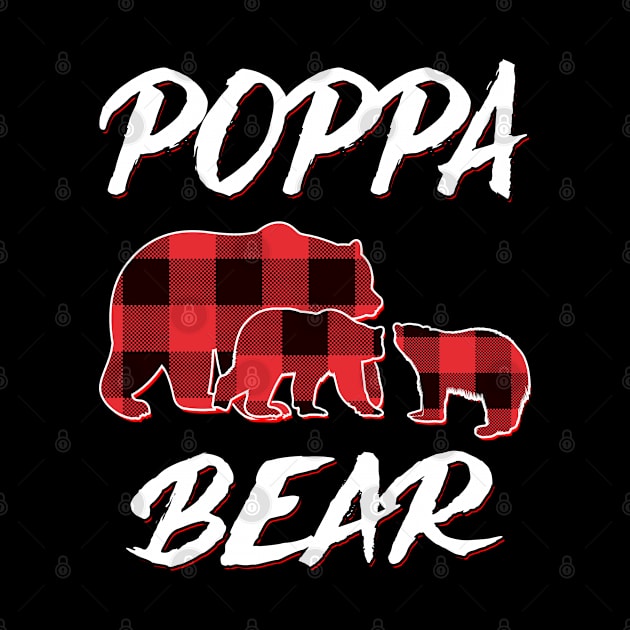 Poppa Bear Red Plaid Christmas Pajama Matching Family Gift by intelus