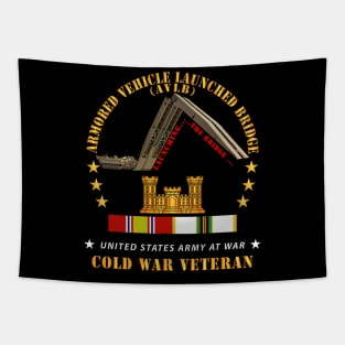 Armored Vehicle Launcher Bridge (AVLB)  - Launching - w COLD WAR VET X 300 Tapestry