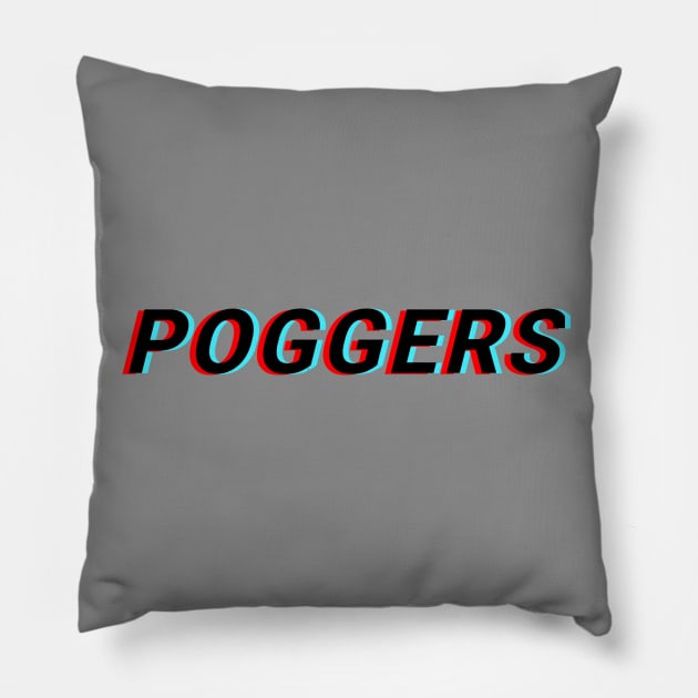 poggers Pillow by naddakkidal