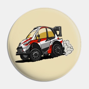 Yaris GR Rally Caricature Pin