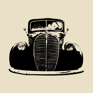 Ford 81C 1930s classic barrel grille pickup truck monoblock black T-Shirt