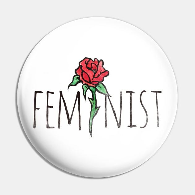 Feminist Pin by bubbsnugg