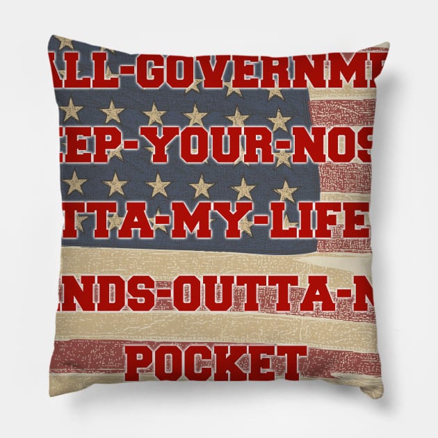 Old School Conservative Pillow by WalkingMombieDesign