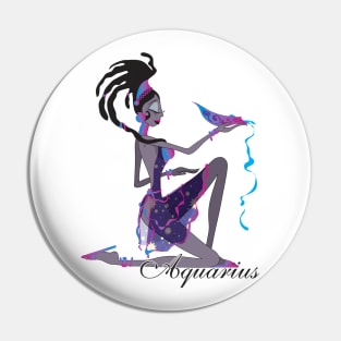 Starlight Aquarius Pin