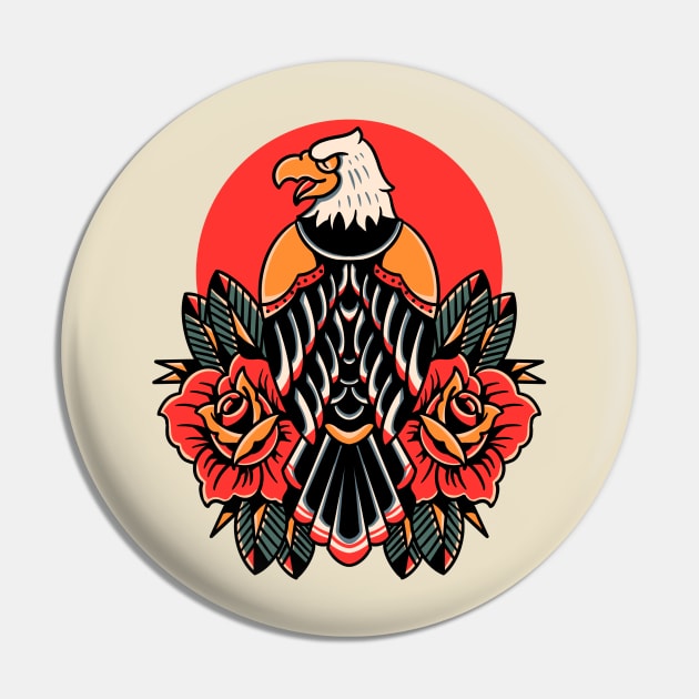 eagle and rose tattoo Pin by donipacoceng