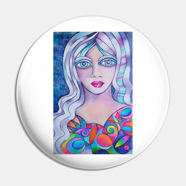 Abstract girl Pin by karincharlotte