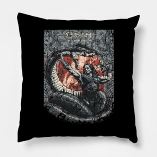 Conan the Barbarian Vintage Look Fan Art Pillow