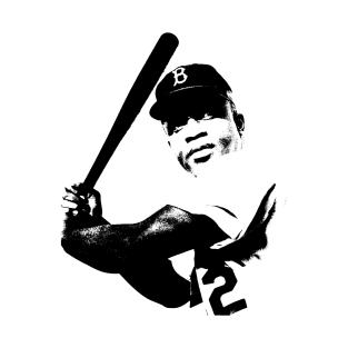 Jackie Robinson Pop Art Portrait T-Shirt