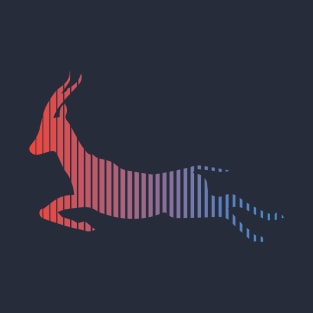 Gazelle Multi-color Animal Gradient T-Shirt