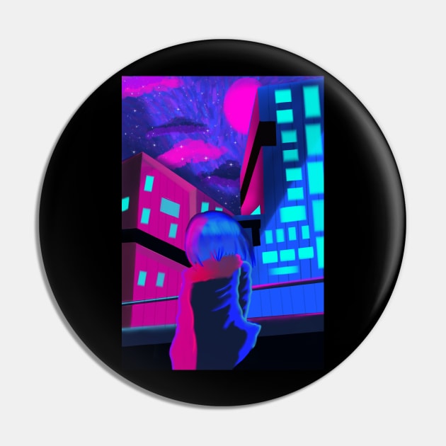 neon city Pin by mrunal